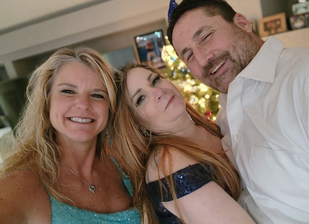 Michael Sean Flanagan and wife with Deborah Santiago